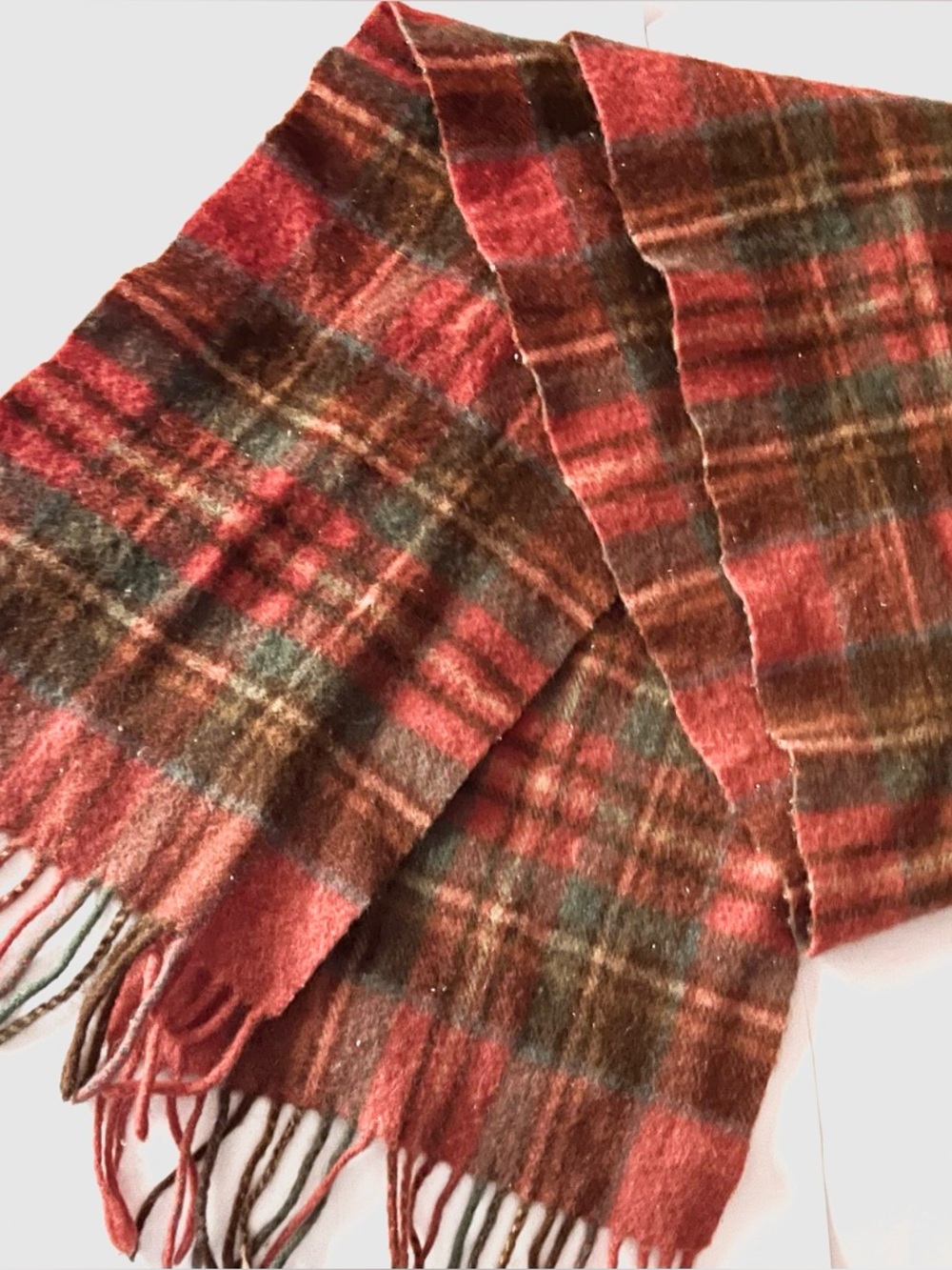 James Pringle Antique Royal Stewart Tartan Wool Scarf
